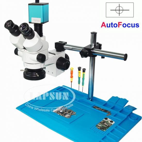 Auto Focus HDMI 1080P SONY IMX290 Digital Camera Simul-focal Trinocular Stereo Microscope - Click Image to Close