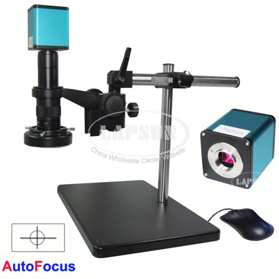 1080P 60FPS HDMI Auto focus Microscope Camera 180X Lens Stand Sony Sensor IMX290 - Click Image to Close