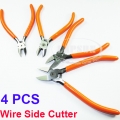 4 PCS Professional Hand Tool Wire Side Cable Cutter Plier Diagonal Nippers Tool