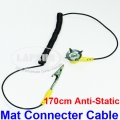 Anti-Static ESD Grounding 170cm Mat Stud Connecter Cable for Bench Floor Mats