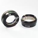 0.5X & 2.0X Objective Auxiliary Barlow Lens for Industry Microscope C-Mount Lens - Click Image to Close