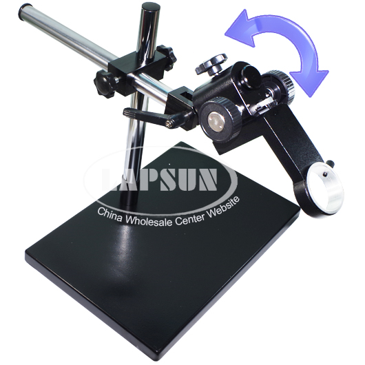 Dual-arm Heavy Duty Metal Boom Stereo Table Stand Holder for Microscope Camera - Click Image to Close