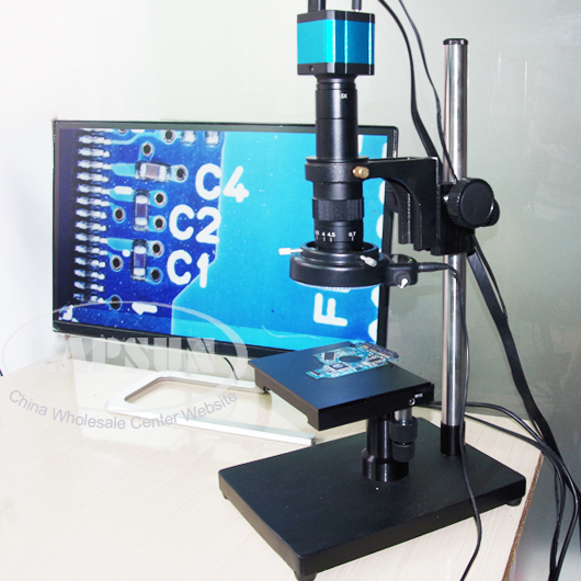 14MP 1080P HD Industrial Lab Microscope HDMI USB Camera X Y Stage Stand Holder - Click Image to Close