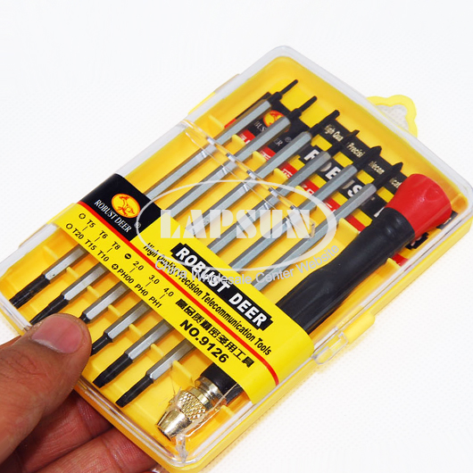 12 Tips Screwdriver Torx Philips Tool Set F Cell Phone Computer Repair Kit 9126 - Click Image to Close