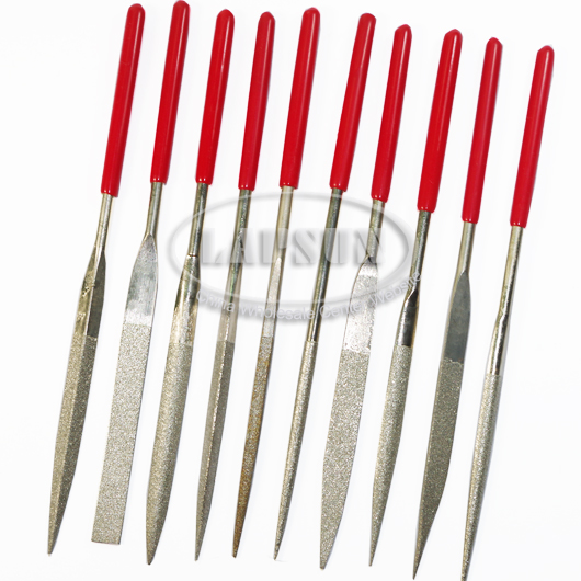 10pcs Diamond Coating Needle File Set 180mm for Jewelers Steel Stone Glass Metal - Click Image to Close