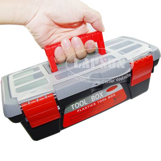 10" 250mm Plastic Tool Box Student Handyman Art Craft Storage Garage Case New - Click Image to Close