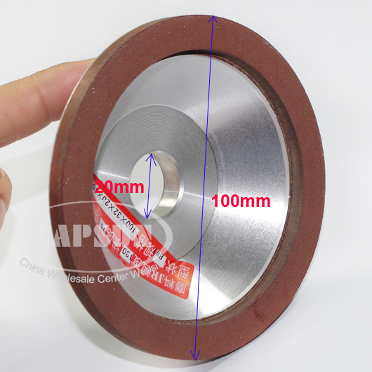 4'' #180 Precision Resin Grit Diamond Rotary Grinding Round Wheel BW1 Red - Click Image to Close