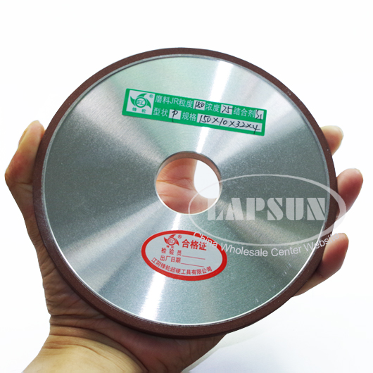150mm Resin #180 Grit Diamond Rotary Grinding Round Wheel Disc For Mill Lathe - Click Image to Close