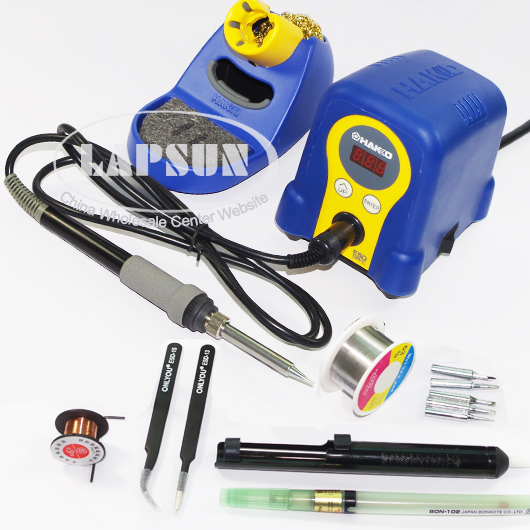 HAKKO FX-888D 220V 70W Electronic Digital LCD Soldering Station Iron Phone Repair - Click Image to Close