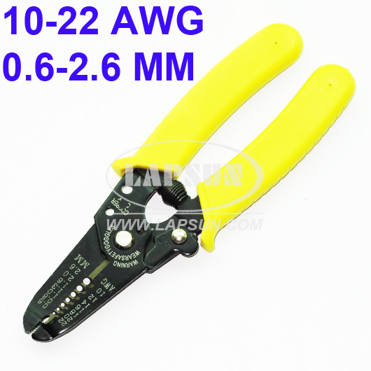 Precision Steel Cutter Stripper 10-22 AWG Gauge Wire Tool Pliers Cable - Click Image to Close