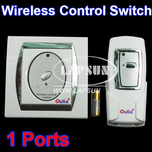 1 Port Light Wireless Digital Remote Control Switch House Wall Power - Click Image to Close