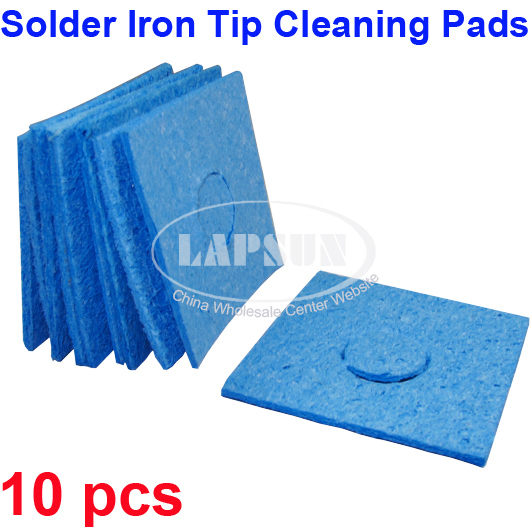 10 Universal Soldering Iron Cleaner Replacement Sponges Solder Tip Clean Pads - Click Image to Close