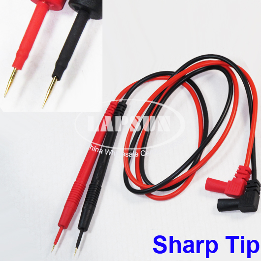 75cm Digital Multimeter 1000V Test Lead Probes Cable Pair SMD SMT Needle Tips - Click Image to Close