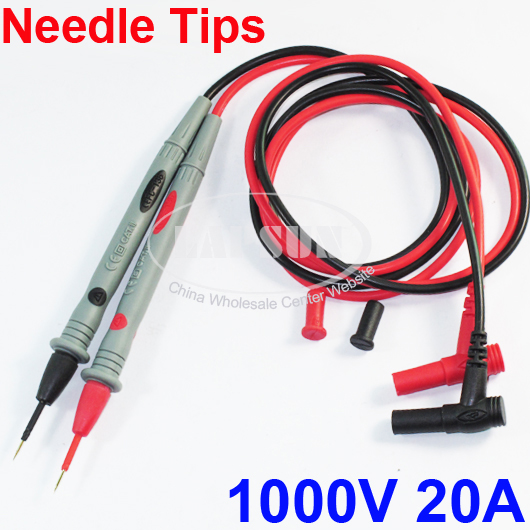 95cm Digital Multimeter 1000V 20A Test Lead Probe Cable SMD SMT Needle Tip FC136 - Click Image to Close