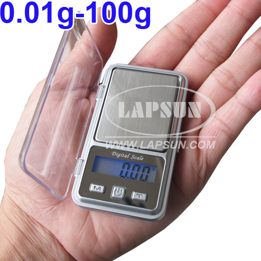 100g x 0.01g Mini Digital Pocket Jewelry Scales (M2) - Click Image to Close