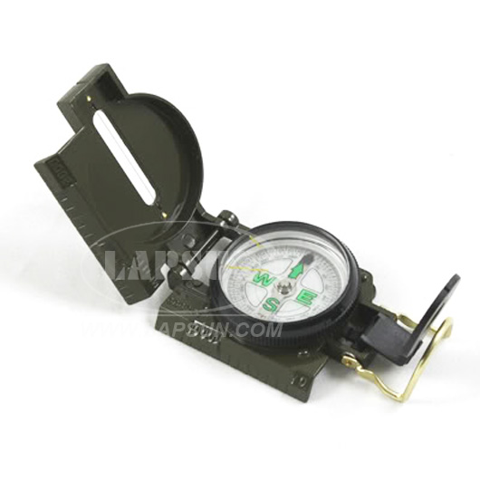 Metal Case Liquid-filled Lensatic Compass Marching - Click Image to Close