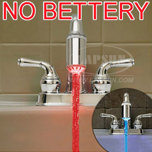 Water Faucet Glow LED Flash Light Temperature Sensor - Click Image to Close