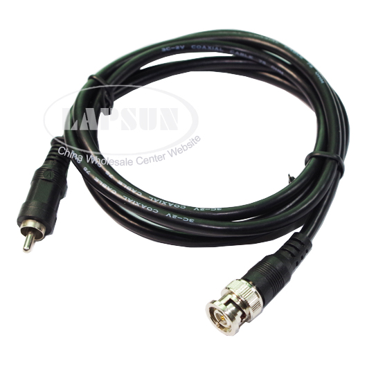 2pcs 1.5M BNC Male to RCA Male Cable Video RG59U Coaxial F Oscilloscope