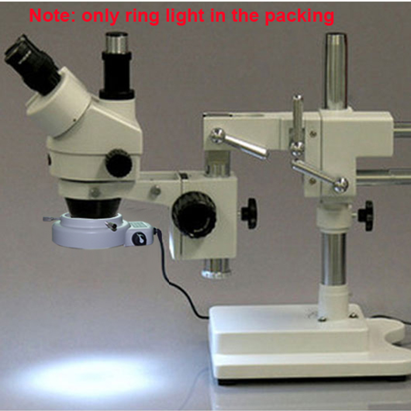 144 LED White Stereo Microscope Ring Light Lamp Illuminator Adjustable