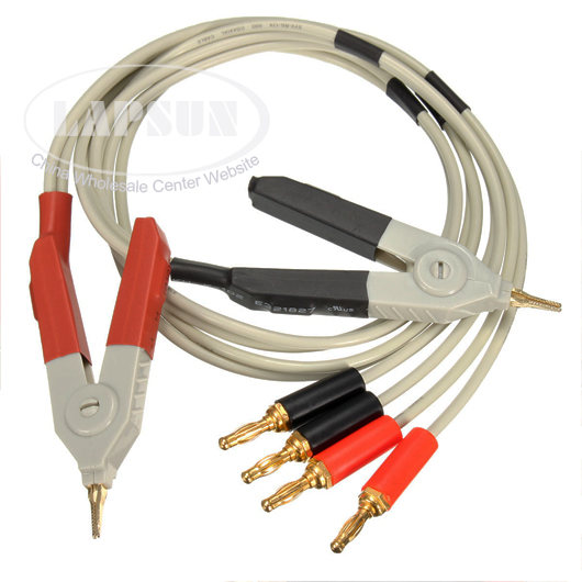 LCR Meter Test Leads Lead / Clip Cable / Terminal Kelvin Probe Wires +4