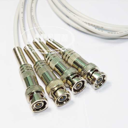 IC SMT SMD Test Clip Cable Lead Tweezer 4 BNC Wire Connector for LCR