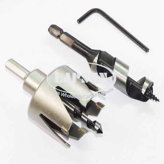 54mm (21/8") Door Lock Installation Drill Kit TCT Hole Saw Drill Bits