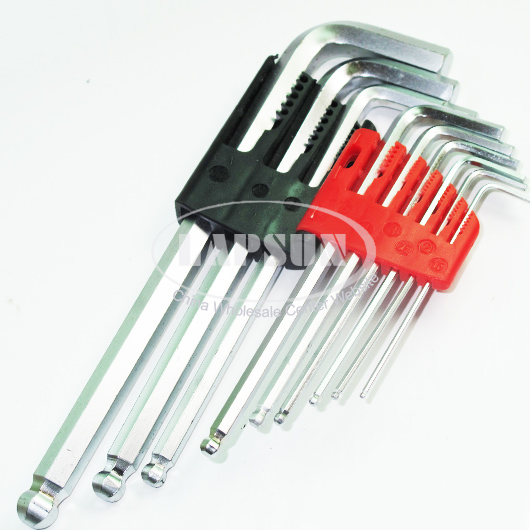 9PCS Hex Key Set Allen Wrench Metric Extractor Extra Long Ball