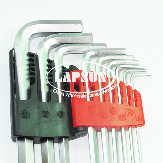 9PCS Hex Key Set Allen Wrench Metric Extractor Extra Long Ball