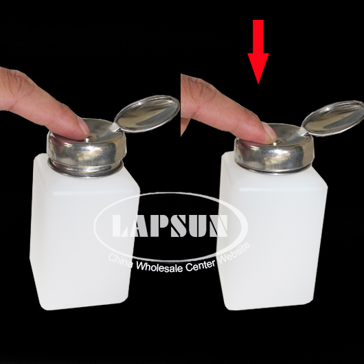 Clear Liquid Push Down Alcohol Dispenser Solder Flux Bottle 200ML Anti