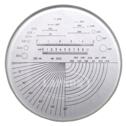 10X 30mm LED Glass measuring Magnifier Jewelry Loupe w/ Straight Line