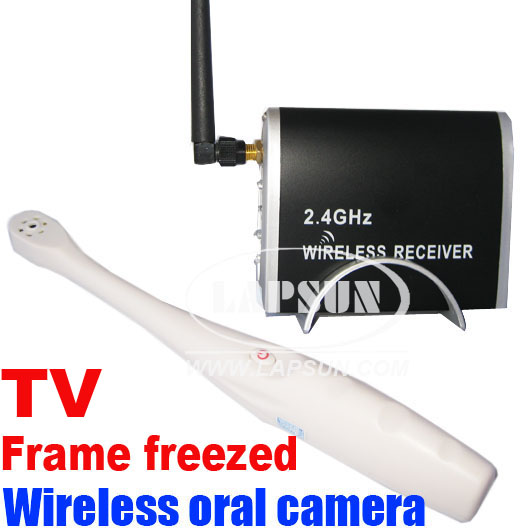 USB PC & PAL TV 2.4G Wireless Intra oral Camera (Freeze the image on TV)