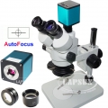 Auto Focus HDMI FHD SONY IMX290 Digital Camera Simul-focal Trinocular Microscope