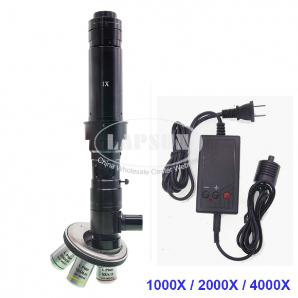 Multi objective Lens Zoom 50X-4000X Inspection Monocular C-mount Lens + Coaxial Light + for Multipurpose Industrial Microscope Camera Multi objective Lens Zoom 50X-4000X Inspection Monocular C-mount Lens + Coaxial Light + for Multipurpose Industrial Microscope Camera