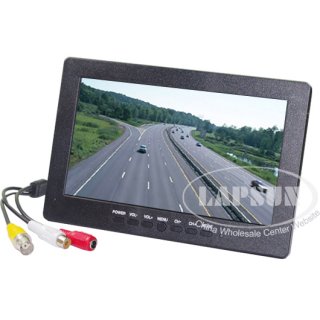 7" TFT LCD AV BNC Color Headrest Rearview Monitor F Car Reversing Camera Cam DVD