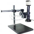 HD Industrial PCB Microscope Camera 180X C-mount Lens Dual-arm Stand illuminator