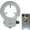 Lapsun 144 LED Stereo Microscope Ring Light Illuminator Adjustable Lamp White + Adapter