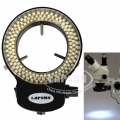 Lapsun 144 LED Bulb Microscope Ring Light Illuminator Adjustable Bright Lamp + Adapter