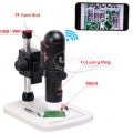 200X 1080P FULL HD Video WIFI USB TF Digital Microscope F iPhone iPad Android