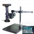 Measuring 1080P HDMI VGA HD Industrial Microscope Camera 180X C-mount Lens Stand