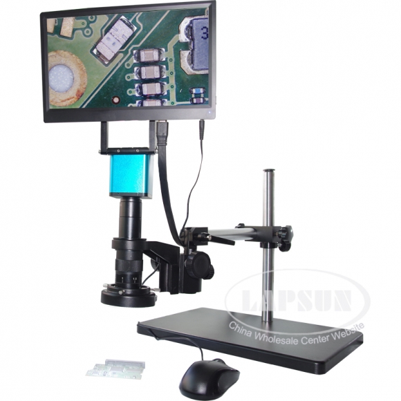 1080P 60FPS HDMI 180X Lens Digital Microscope Camera Sony IMX290 (NOT AUTO)+ 11.6" Monitor