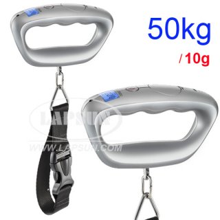 110lb 50kg /10g Digital Travel Hanging Suitcase Luggage Scale F Portable Baggage