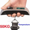 110LB 50KG LCD Digital Baggage Travel Luggage Weight Hook Scale