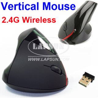 2.4G Wireless Vertical Ergonomic Health Mouse Digital Games Mice USB Receiver