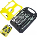 7 Flexible Reversible Combination Metric Ratchet Wrench Socket Spanner Set 180