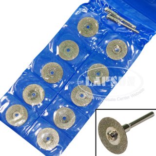 10pcs 20mm 0.79" Diamond Coated Rotary Glass Rock Cut Off Cutter Wheels Disc Saw