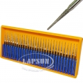 30pcs Diamond Coated 3mm Sharp Needle Tip Rotary Point Head Burrs Drill Bits