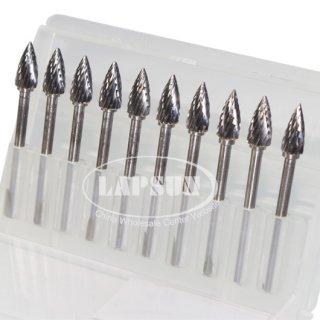 1/8" 3mm Tungsten Carbide Burr Rotary Cutter Files Points Set CNC Engraving G6