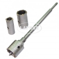 30mm 40mm 50mm Impact Wall Stone Hammer Drill Bit Hole Saw Set SDS+ Core Shaft Tool