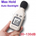 Digital Sound Noise Level Meter 30~130dB Decibel Pressure Tester Max Hold LCD