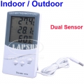 Indoor Outdoor Digital Thermometer Hygrometer